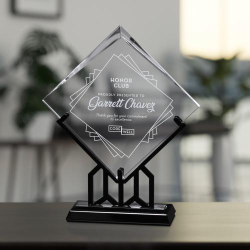 Corporate Awards - Crystal D Awards - Wright Diamond
