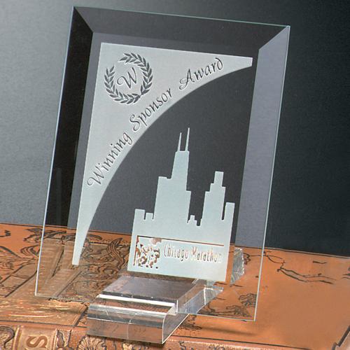 Corporate Awards - Crystal D Awards - Prisma Rectangle - Small
