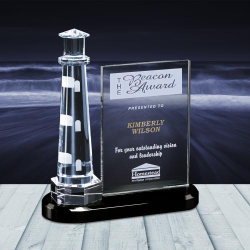 Corporate Awards - Crystal D Awards - Journey Point Lighthouse