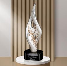 Employee Gifts - White Swirl Award