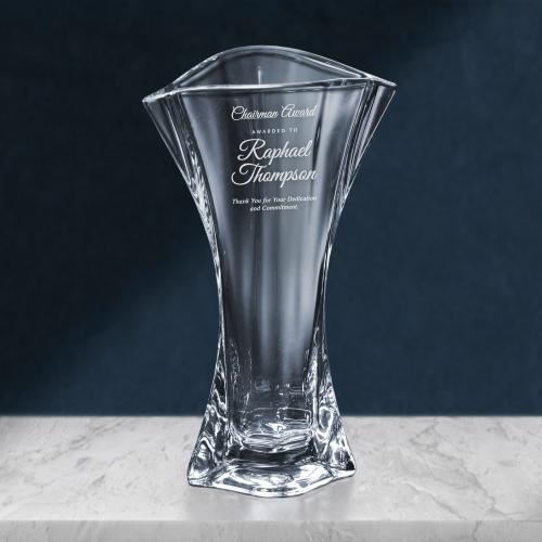 Corporate Awards - Crystal D Awards - Marina Vase