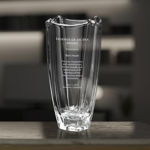 Corporate Awards - Crystal D Awards - Fairmount Vase