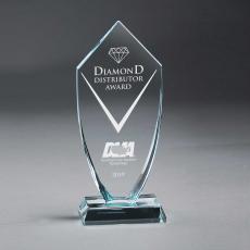 Clear Crystal Diamond Wedge Award - Corporate Awards