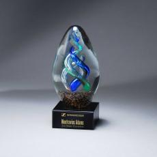 Employee Gifts - Double Helix Art Glass Award
