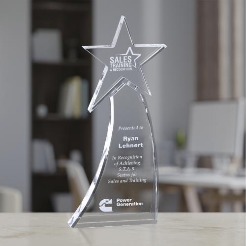 Corporate Awards - Crystal D Awards - Cosmic Star