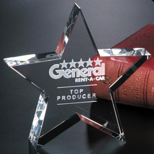 Corporate Awards - Crystal D Awards - Tapered Star