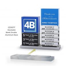 Employee Gifts - Stackable Aluminum Double Base