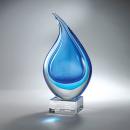 Light & Dark Blue Art Glass Award