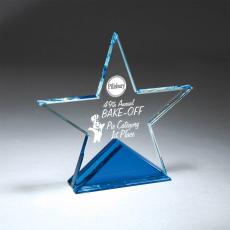 Employee Gifts - Blue Accented Star Award