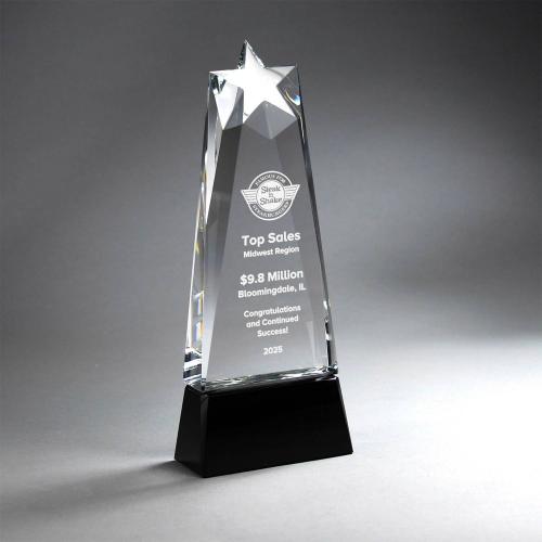 Corporate Awards - Crystal Awards - Crystal Shooting Star Award