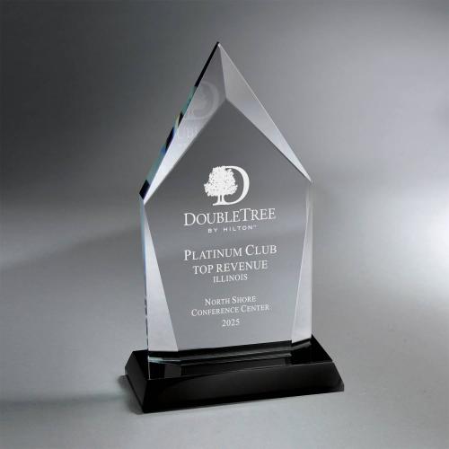 Corporate Awards - Crystal Awards - Taper Edge Peak Award