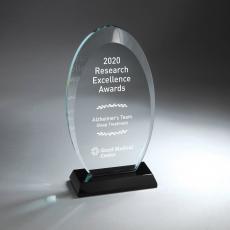 Taper Curved Edge Award - Crystal Awards