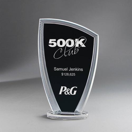 Corporate Awards - Acrylic Awards - Concentric Shimmer Acrylic Award