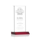 Bolton Red  Rectangle Crystal Award