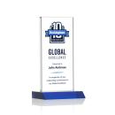 Bolton Full Color Blue  Rectangle Crystal Award