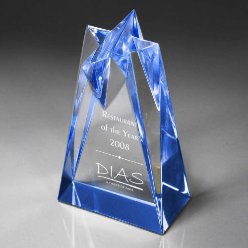 Corporate Awards - Acrylic Awards - Sculptured Acrylic Star