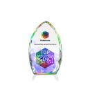 Wilton Full Color Prismatic Arch & Crescent Crystal Award