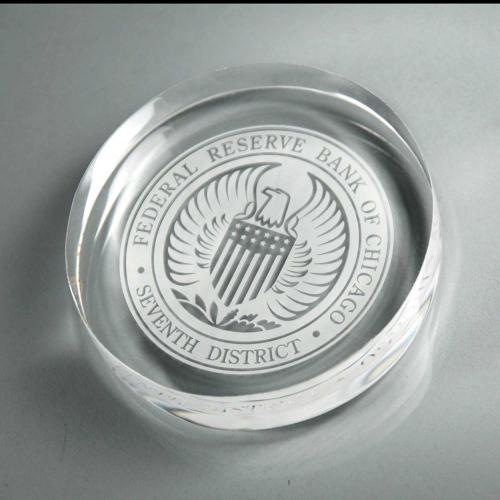 Corporate Awards - Acrylic Awards - Acrylic Circle Paperweight