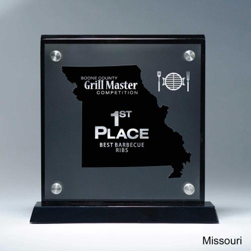 Corporate Awards - Acrylic Corporate Awards - Frosted Acrylic Cutout Missouri Award