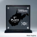 Frosted Acrylic Cutout West Virginia Award