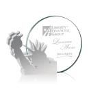 Clement Statue of Liberty Aluminum Circle Crystal Award