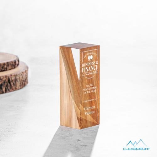 Corporate Awards - Acrylic Awards - Cascades Obelisk Wood Award