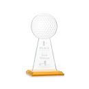 Edenwood Golf Amber Obelisk Crystal Award