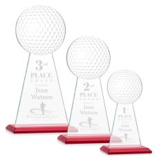 Employee Gifts - Edenwood Golf Red Obelisk Crystal Award