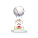 Edenwood Baseball Full Color Clear Obelisk Crystal Award