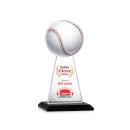 Edenwood Baseball Full Color Black Obelisk Crystal Award