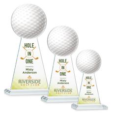 Employee Gifts - Edenwood Golf Full Color Clear Obelisk Crystal Award