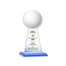 Edenwood Golf Full Color Sky Blue Obelisk Crystal Award