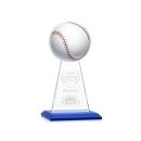 Edenwood Baseball VividPrint/Etch Blue Obelisk Crystal Award