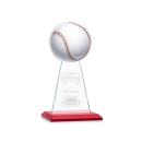 Edenwood Baseball VividPrint/Etch Red Obelisk Crystal Award