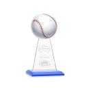 Edenwood Baseball VividPrint/Etch Sky Blue Obelisk Crystal Award