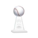 Edenwood Baseball VividPrint/Etch White Obelisk Crystal Award