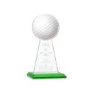 Edenwood Golf VividPrint/Etch Green Obelisk Crystal Award