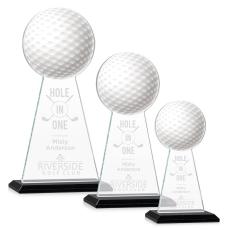 Employee Gifts - Edenwood Golf Full Color/Etch Black Obelisk Crystal Award