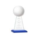 Edenwood Golf VividPrint/Etch Blue Obelisk Crystal Award