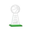 Edenwood Basketball Green Obelisk Crystal Award