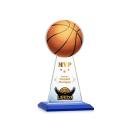 Edenwood Basketball Full Color Blue Obelisk Crystal Award