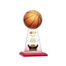 Edenwood Basketball Full Color Red Obelisk Crystal Award