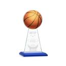 Edenwood Basketball VividPrint/Etch Blue Obelisk Crystal Award