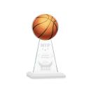 Edenwood Basketball VividPrint/Etch White Obelisk Crystal Award