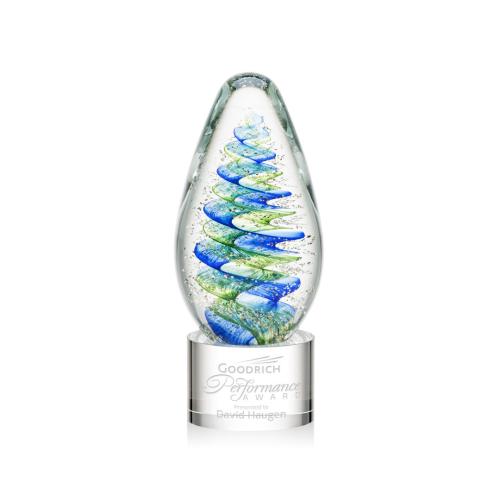 Corporate Awards - Modern Awards - Jezebel Clear on Marvel Base Glass Award