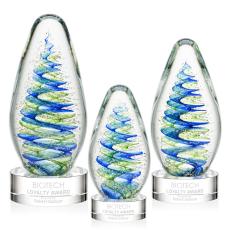 Employee Gifts - Jezebel Clear on Stanrich Base Glass Award