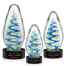 Employee Gifts - Jezebel Black on Stanrich Base Glass Award