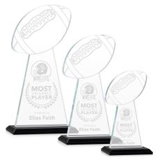 Employee Gifts - Edenwood Football Black Obelisk Crystal Award