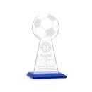 Edenwood Soccer Blue Obelisk Crystal Award