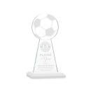 Edenwood Soccer White Obelisk Crystal Award